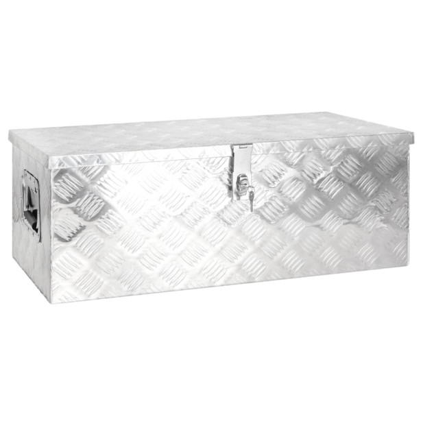 Ezüstszínű alumínium tárolóláda 80 x 39 x 30 cm - utánvéttel vagy ingyenes szállítással