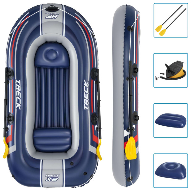 Bestway Hydro-Force Treck 2 db-os felfújható csónak szett 255 x 127 cm - utánvéttel vagy ingyenes szállítással