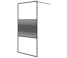 Fekete átlátszó ESG üveg zuhanyfal 100 x 195 cm - utánvéttel vagy ingyenes szállítással
