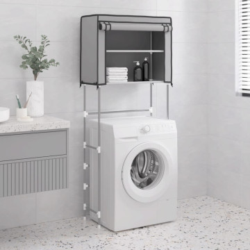2-szintes szürke mosógép feletti tárolóállvány 71x29,5x170,5 cm - utánvéttel vagy ingyenes szállítással