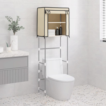 2-szintes krémszínű vas WC feletti tárolóállvány 56x30x170 cm - utánvéttel vagy ingyenes szállítással