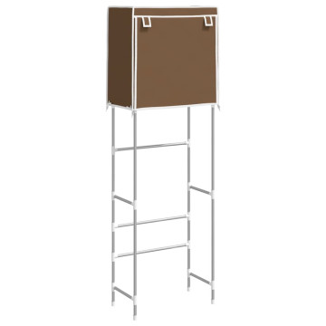 2-szintes barna vas WC feletti tárolóállvány 56x30x170 cm - utánvéttel vagy ingyenes szállítással