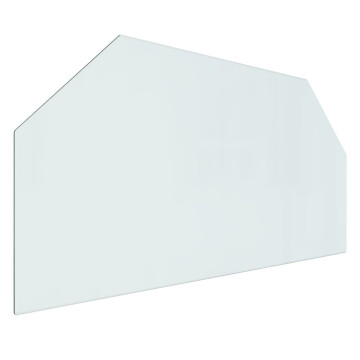 Hatszög alakú kandalló-üveglap 100 x 50 cm - utánvéttel vagy ingyenes szállítással