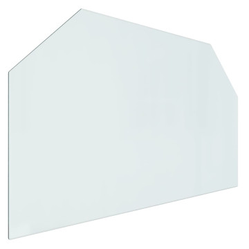 Hatszög alakú kandalló-üveglap 100 x 60 cm - utánvéttel vagy ingyenes szállítással