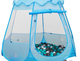 Kék gyerekjátszósátor 250 labdával 102 x 102 x 82 cm - utánvéttel vagy ingyenes szállítással