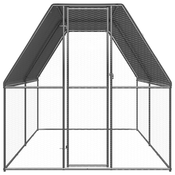 Kültéri horganyzott acél tyúkól 2 x 4 x 2 m - utánvéttel vagy ingyenes szállítással