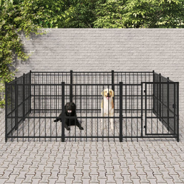 Acél kültéri kutyakennel 8,47 m² - utánvéttel vagy ingyenes szállítással