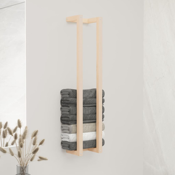 Tömör fenyőfa törülközőtartó 23 x 18 x 110 cm - utánvéttel vagy ingyenes szállítással