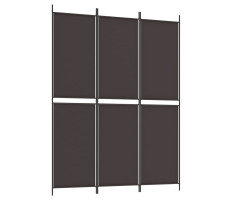 3 paneles barna szövet paraván 150 x 200 cm - utánvéttel vagy ingyenes szállítással