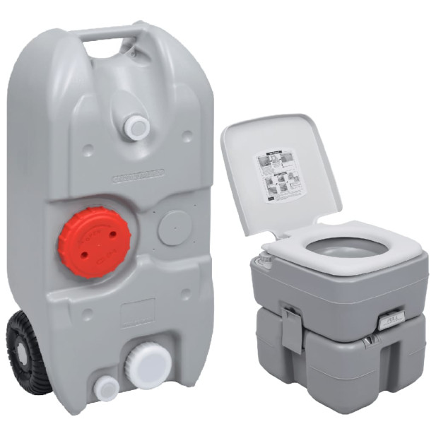 Hordozható kemping WC és víztartály szett - utánvéttel vagy ingyenes szállítással