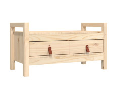 Tömör fenyőfa előszoba pad 80 x 40 x 43 cm - utánvéttel vagy ingyenes szállítással