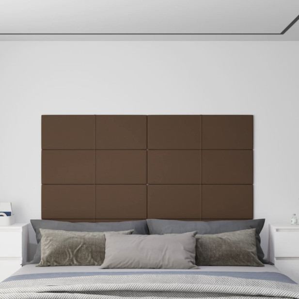 12 db barna szövet fali panel 90x30 cm 3,24 m² - utánvéttel vagy ingyenes szállítással