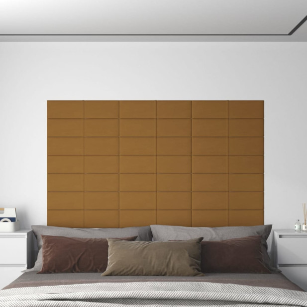 12 db barna bársony fali panel 60 x 15 cm 1,08 m² - utánvéttel vagy ingyenes szállítással