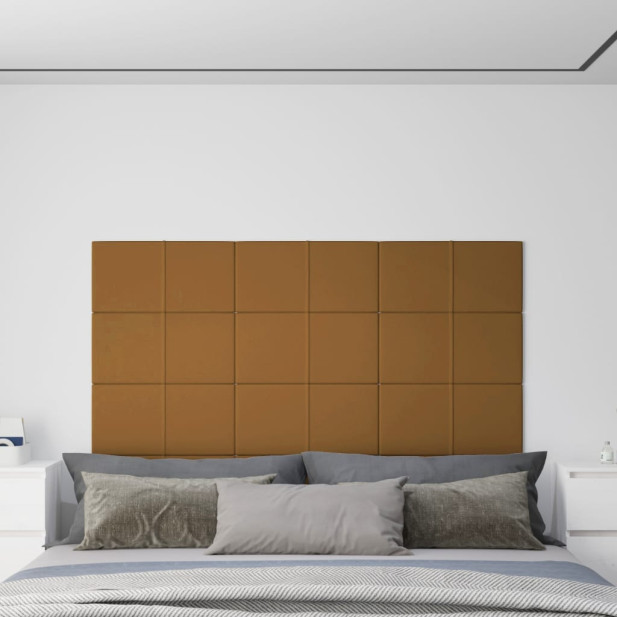 12 db barna bársony fali panel 60x30 cm 2,16 m² - utánvéttel vagy ingyenes szállítással