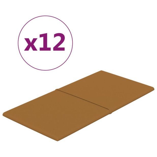 12 db barna bársony fali panel 60x30 cm 2,16 m² - utánvéttel vagy ingyenes szállítással