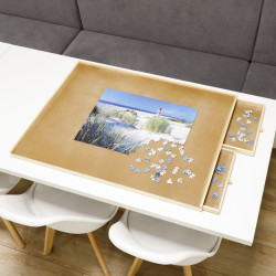 HI fa puzzleasztal 4 fiókkal 76 x 57 x 4,5 cm - utánvéttel vagy ingyenes szállítással