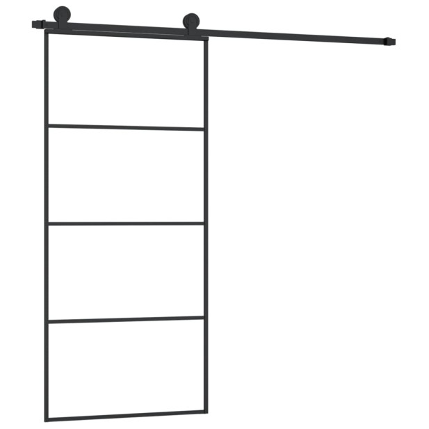 ESG üveg és alumínium tolóajtó fémszerelvény-szettel 90x205 cm - utánvéttel vagy ingyenes szállítással