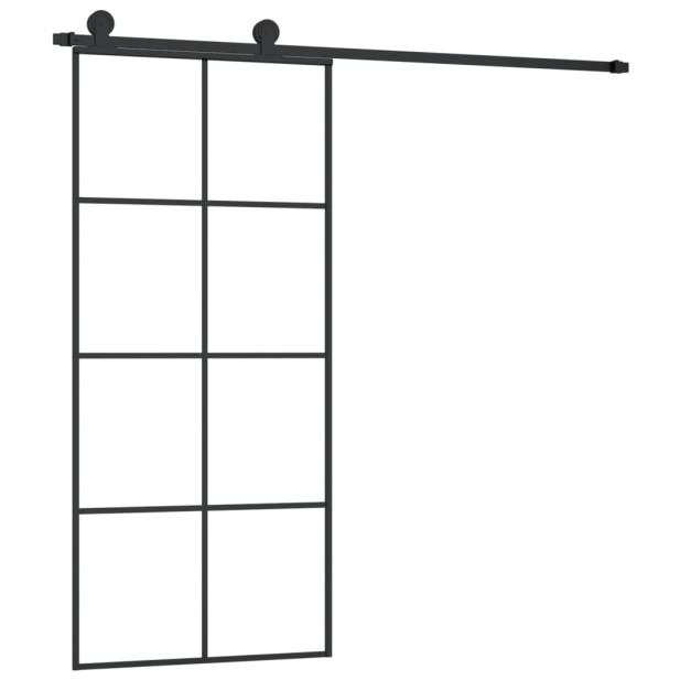 ESG üveg és alumínium tolóajtó fémszerelvény-szettel 90x205 cm - utánvéttel vagy ingyenes szállítással
