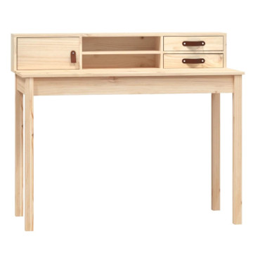 Tömör fenyőfa íróasztal 110x50x93 cm - utánvéttel vagy ingyenes szállítással