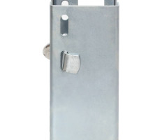 Ezüst acél vonóhorogzár 11 x 11 x23,5 cm - utánvéttel vagy ingyenes szállítással