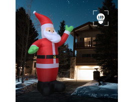 Felfújható karácsonyi Mikulás LED világítással IP44 600 cm XXL - utánvéttel vagy ingyenes szállítással