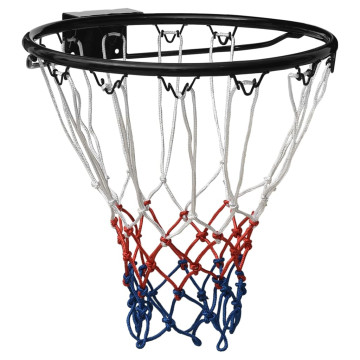 Fekete acél kosárlabda gyűrű 39 cm - utánvéttel vagy ingyenes szállítással