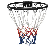 Fekete acél kosárlabda gyűrű 39 cm - utánvéttel vagy ingyenes szállítással