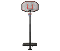 Fekete polietilén kosárlabda állvány 258-363 cm - utánvéttel vagy ingyenes szállítással