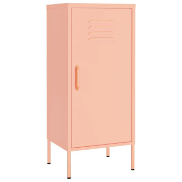 Rózsaszín acél tárolószekrény 42,5 x 35 x 101,5 cm - utánvéttel vagy ingyenes szállítással