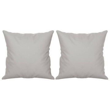 2 db világosszürke mikroszálas szövet díszpárna 40 x 40 cm - utánvéttel vagy ingyenes szállítással