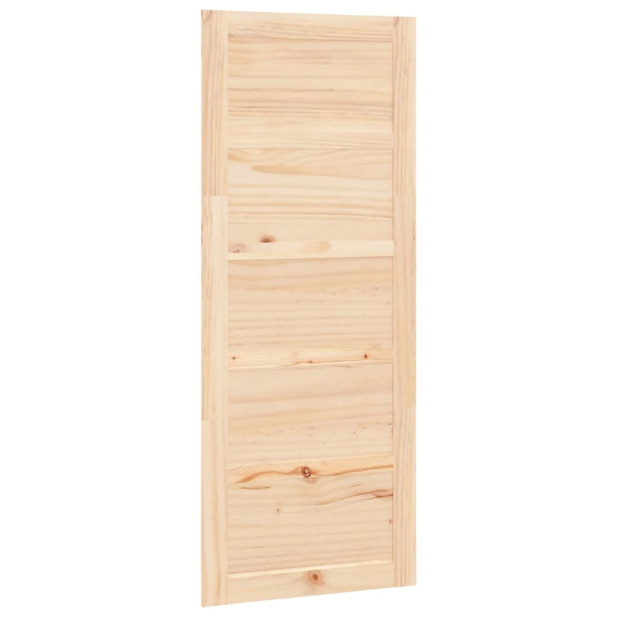 Szürke tömör fenyőfa istálló stílusú ajtó 80x1,8x204,5 cm - utánvéttel vagy ingyenes szállítással