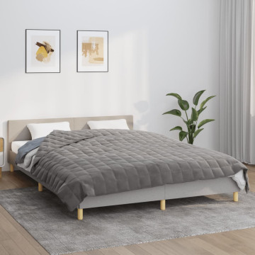 Szürke szövet súlyozott takaró 200 x 200 cm 9 kg - utánvéttel vagy ingyenes szállítással