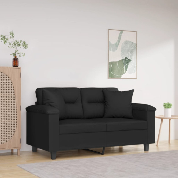 2 db fekete mikroszálas díszpárna 40 x 40 cm - utánvéttel vagy ingyenes szállítással