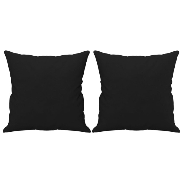 2 db fekete mikroszálas díszpárna 40 x 40 cm - utánvéttel vagy ingyenes szállítással