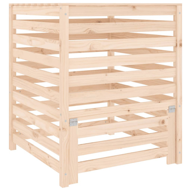 Tömör fenyőfa komposztáló 82,5x82,5x99,5 cm - utánvéttel vagy ingyenes szállítással