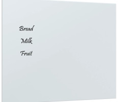 Fehér falra szerelhető edzett üveg mágnestábla 50 x 40 cm - utánvéttel vagy ingyenes szállítással