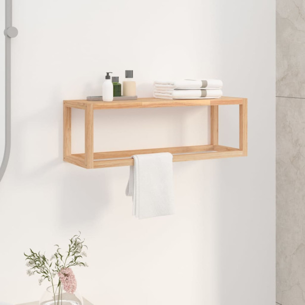 Tömör fenyőfa törülközőtartó 60 x 20 x 20 cm - utánvéttel vagy ingyenes szállítással