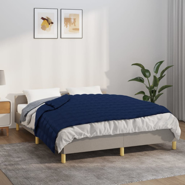 Kék szövet súlyozott takaró 122 x 183 cm 9 kg - utánvéttel vagy ingyenes szállítással