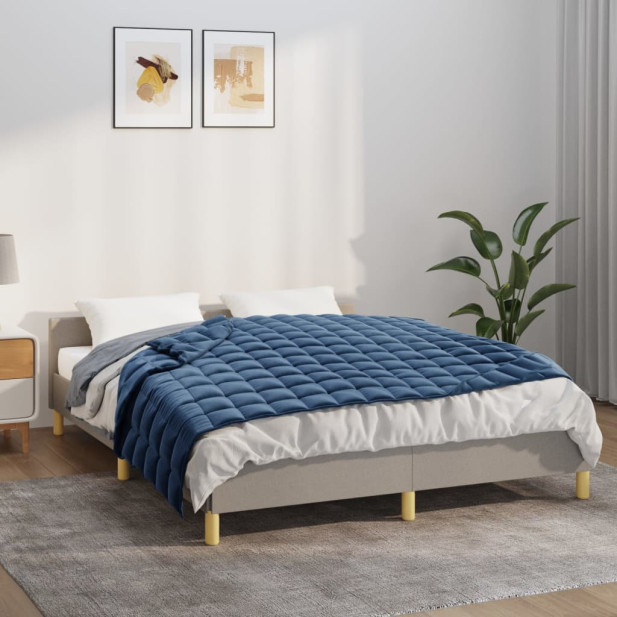 Kék szövet súlyozott takaró 122 x 183 cm 9 kg - utánvéttel vagy ingyenes szállítással