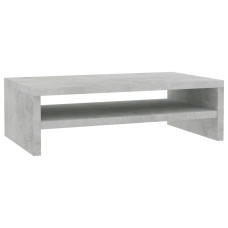 Betonszürke forgácslap monitorállvány 42 x 24 x 13 cm - utánvéttel vagy ingyenes szállítással