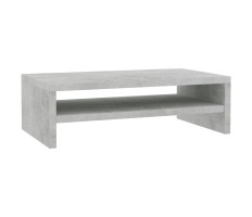 Betonszürke forgácslap monitorállvány 42 x 24 x 13 cm - utánvéttel vagy ingyenes szállítással