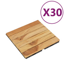 30 db tömör tíkfa függőleges mintás padlólap 30x30 cm - utánvéttel vagy ingyenes szállítással