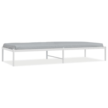 Fehér fém ágykeret 80x200 cm - utánvéttel vagy ingyenes szállítással
