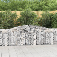 3 db íves horganyzott vas gabion kosár 400x30x80/100 cm - utánvéttel vagy ingyenes szállítással