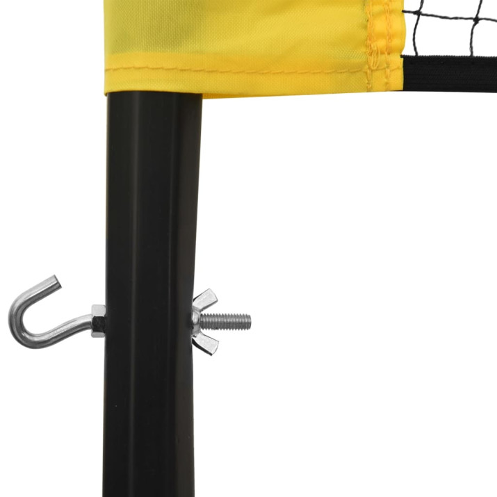 Sárga és fekete PE szövet tollaslabda háló 600 x 155 cm - utánvéttel vagy ingyenes szállítással