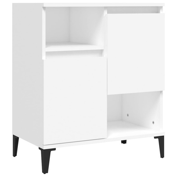 Fehér szerelt fa tálalószekrény 60 x 35 x 70 cm - utánvéttel vagy ingyenes szállítással