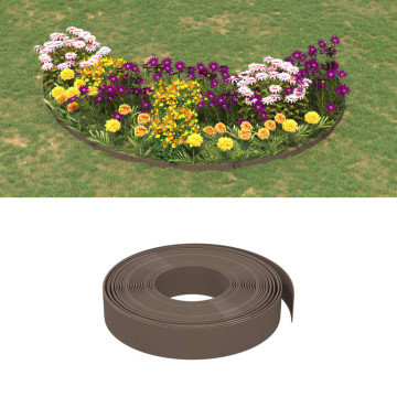 2 db barna polietilén kerti szegély 10 m x 10 cm - utánvéttel vagy ingyenes szállítással