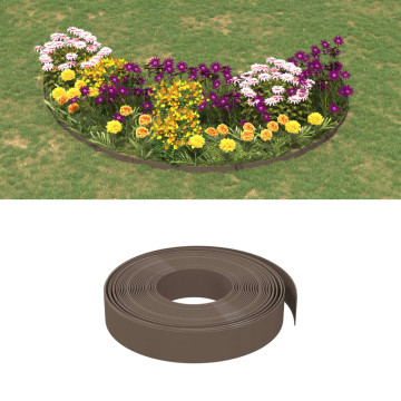 3 db barna polietilén kerti szegély 10 m x 10 cm - utánvéttel vagy ingyenes szállítással