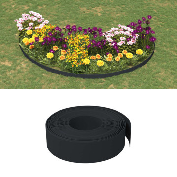 5 db fekete polietilén kerti szegély 10 m x 15 cm - utánvéttel vagy ingyenes szállítással