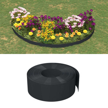 5 db fekete polietilén kerti szegély 10 m x 20 cm - utánvéttel vagy ingyenes szállítással